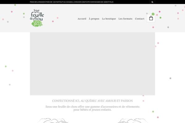 The Retailer Child theme site design template sample