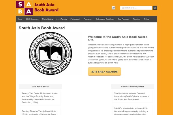 southasiabookaward.org site used Shell Lite
