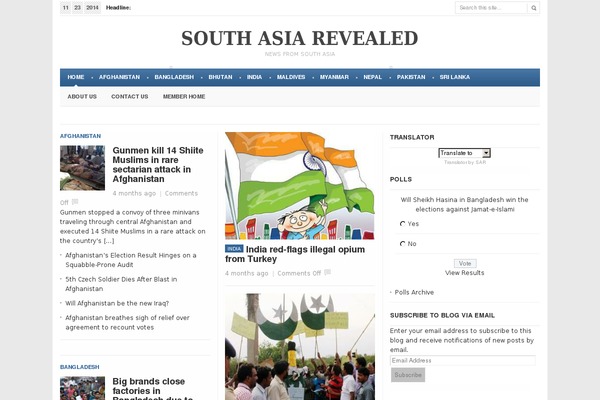 Newspaper theme site design template sample