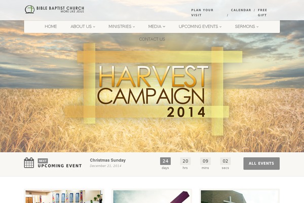 NativeChurch theme site design template sample