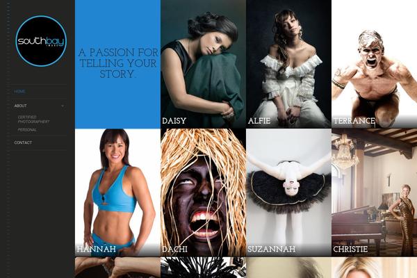 LENS theme site design template sample