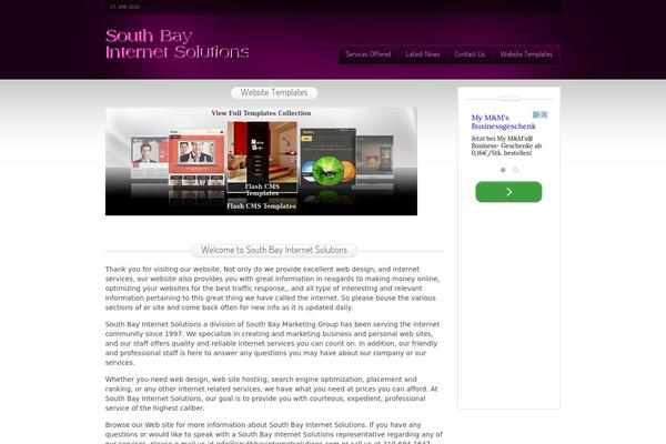 Beauty Salon theme site design template sample