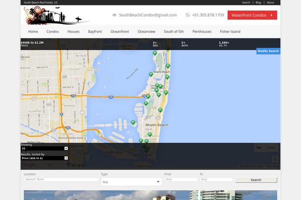 Content theme site design template sample