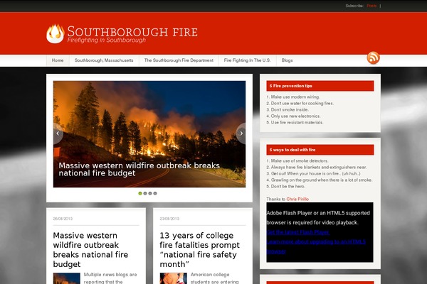 Fresh News theme site design template sample