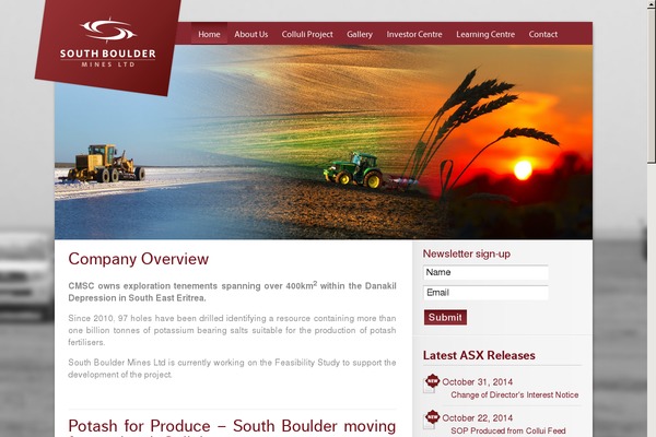 Om4 theme site design template sample