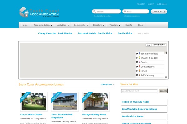 GeoPlaces theme site design template sample