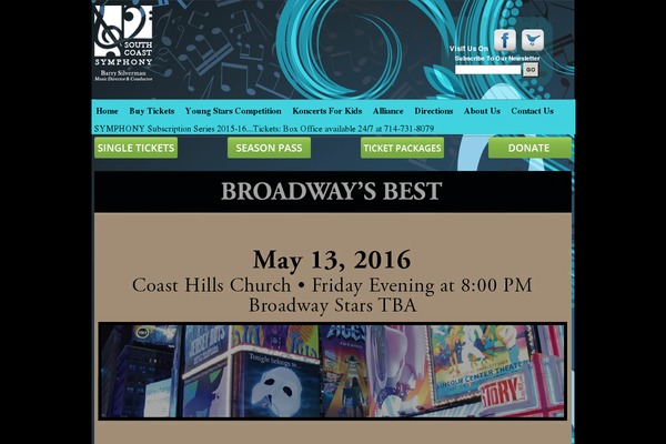 southcoastsymphony.org site used Scstheme