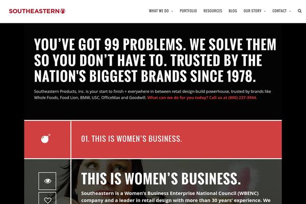 southeasternproducts.com site used Wp-grideon
