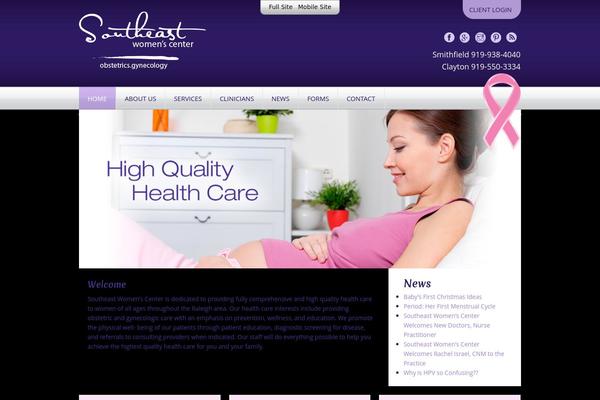 southeastwomenscenter.com site used Redwood-responsive