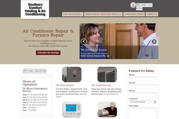 Hvac theme site design template sample