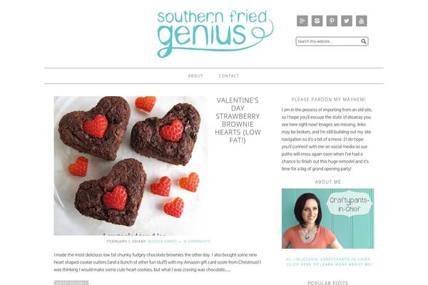 Foodie theme site design template sample