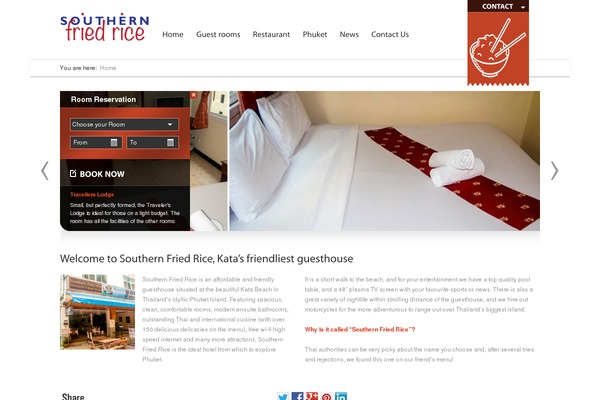 Guesthouse theme site design template sample