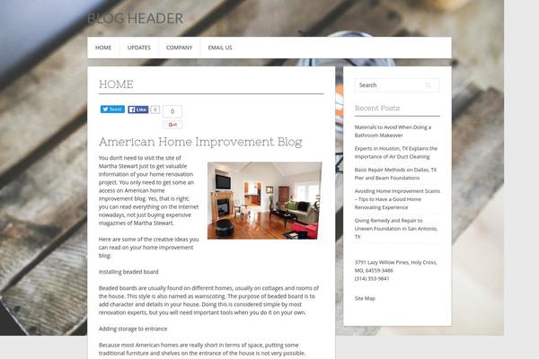 Contango theme site design template sample