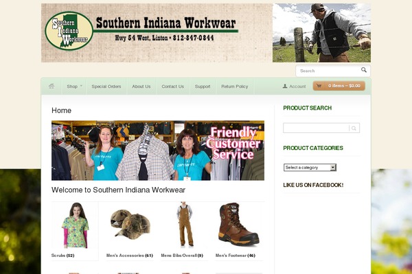 southernindianaworkwear.com site used Woostore