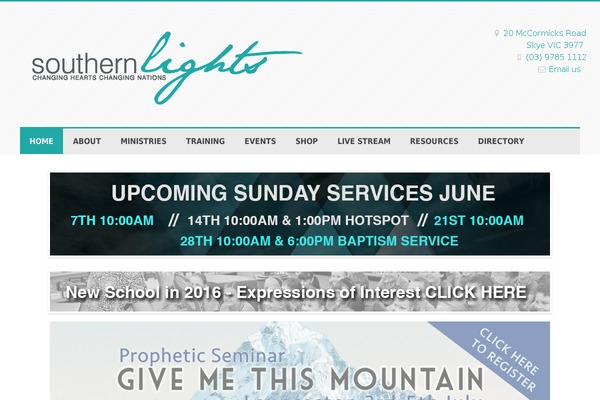 southernlights.org.au site used Anchor-theme