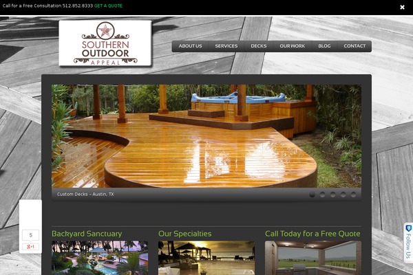 Site using Easy Heads Up Bar plugin