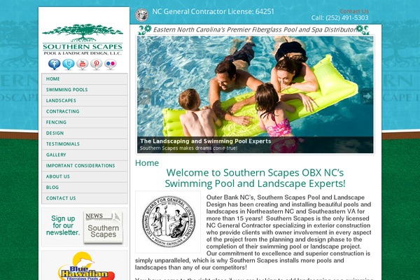 Southern theme site design template sample