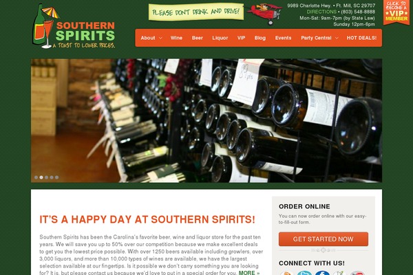 southernspirits.com site used Southern-spirits