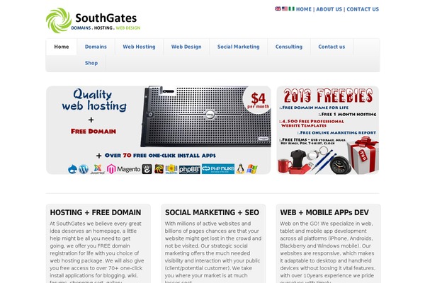 Skeleton theme site design template sample