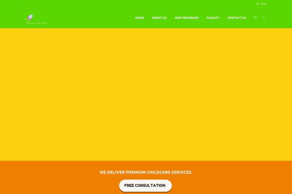 Kidscare theme site design template sample