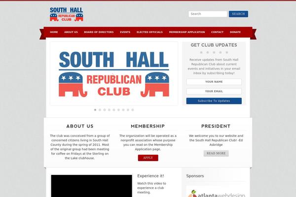 Campaign theme site design template sample