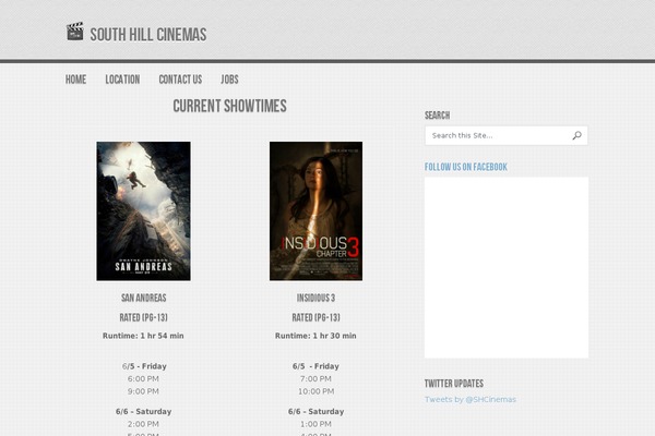 southhillcinemas.com site used Accentbox