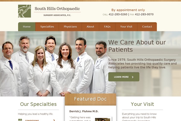 southhillsortho.com site used Southhills