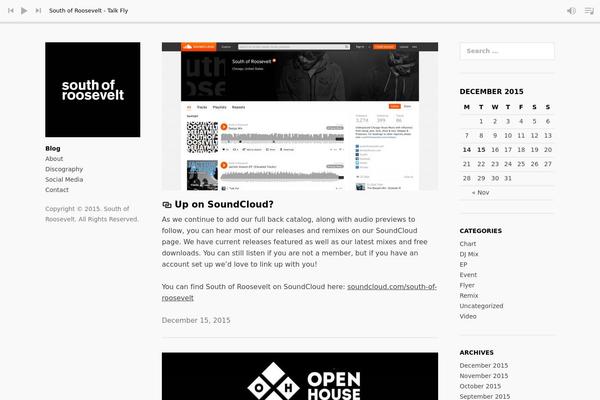 Site using Audiotheme plugin