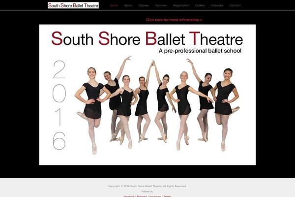 southshoreballettheatre.com site used Wp-flex-master