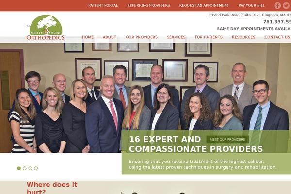 southshoreorthopedics.com site used South-shore-orthopedics