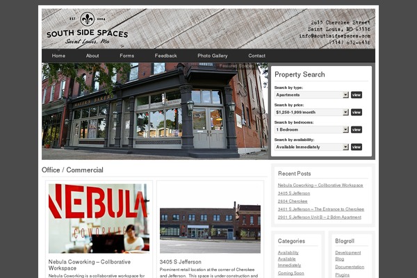 southsidespaces.com site used Agentpress_1.02