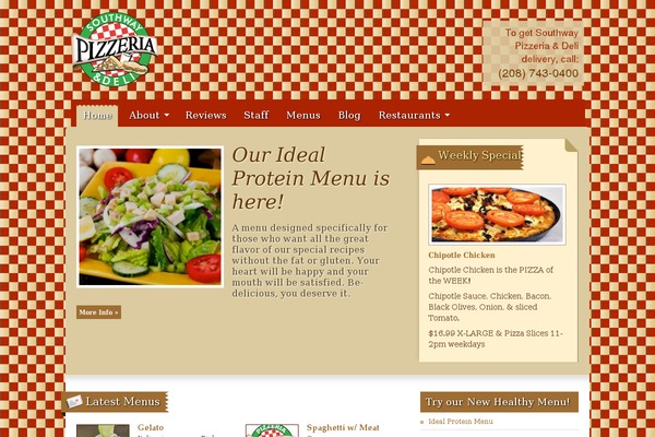 Gourmet theme site design template sample