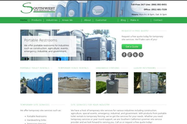 southwestsiteservices.com site used Bb-theme-child
