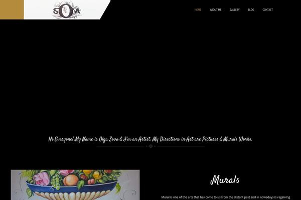 Red Art theme site design template sample
