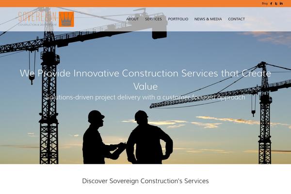 sovereignbuilt.com site used Bb-theme-child