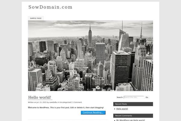 Imprint theme site design template sample