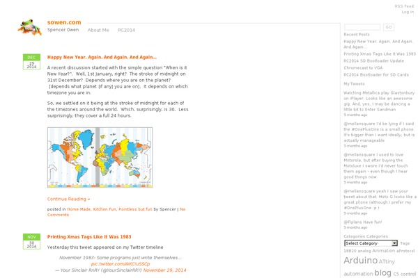 sowen.com site used Frog-log