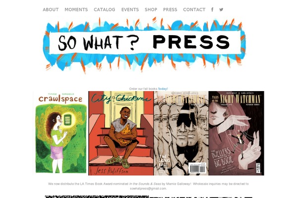sowhatpress.com site used Storefront Child