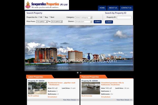 RealEstate theme site design template sample