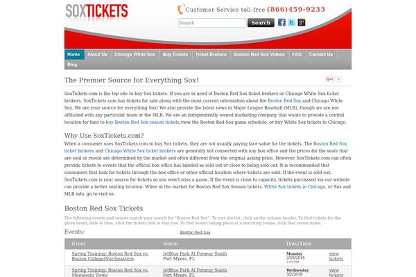 Site using Jamie Social Icons plugin