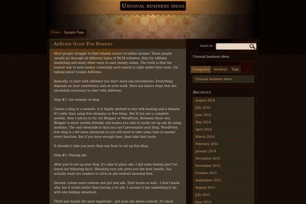 MT dark theme site design template sample