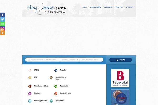 Directory theme site design template sample