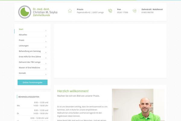 Dentalpress theme site design template sample