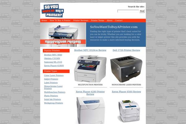 soyouwanttobuyaprinter.com site used Ecommerce
