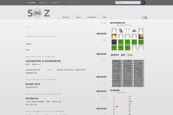 soz WordPress theme, websites list used soz theme soz theme websites examples