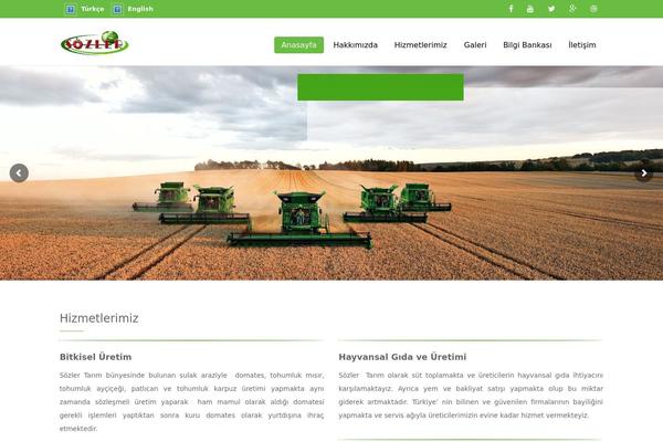 OrganicFood theme site design template sample