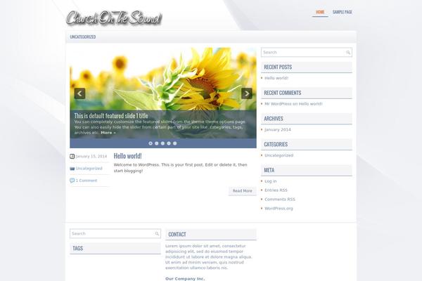Concrete theme site design template sample