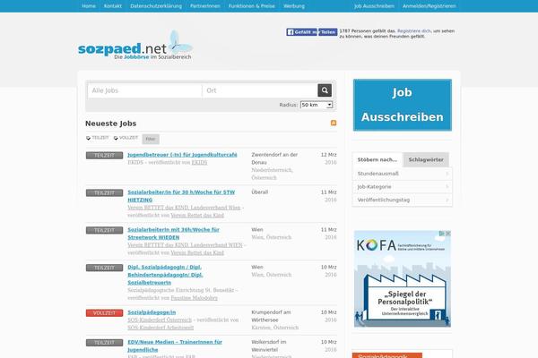 Jobroller theme site design template sample