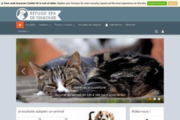 Spa website example screenshot
