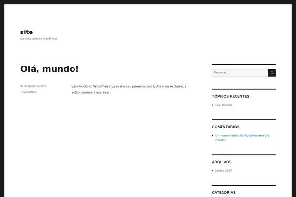spa.com.br site used Twenty Sixteen